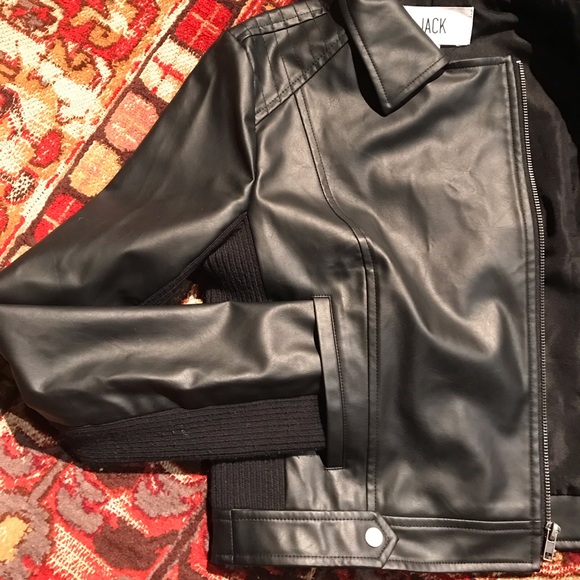 JACK BB Dakota cropped vegan leather jacket - Picture 6 of 8